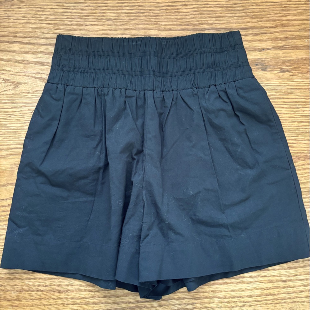 Hill House Black High-Waisted Shorts